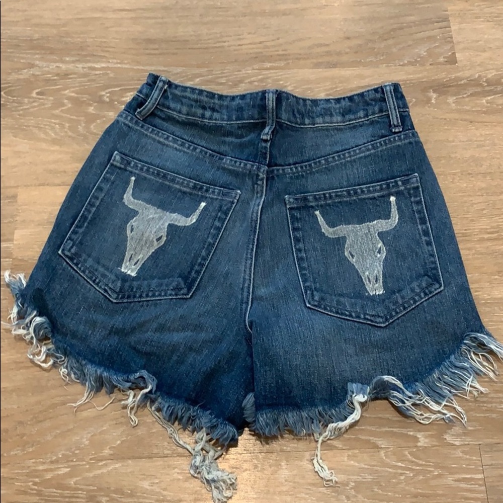 Show Me Your Mumu Denim Bull Shorts